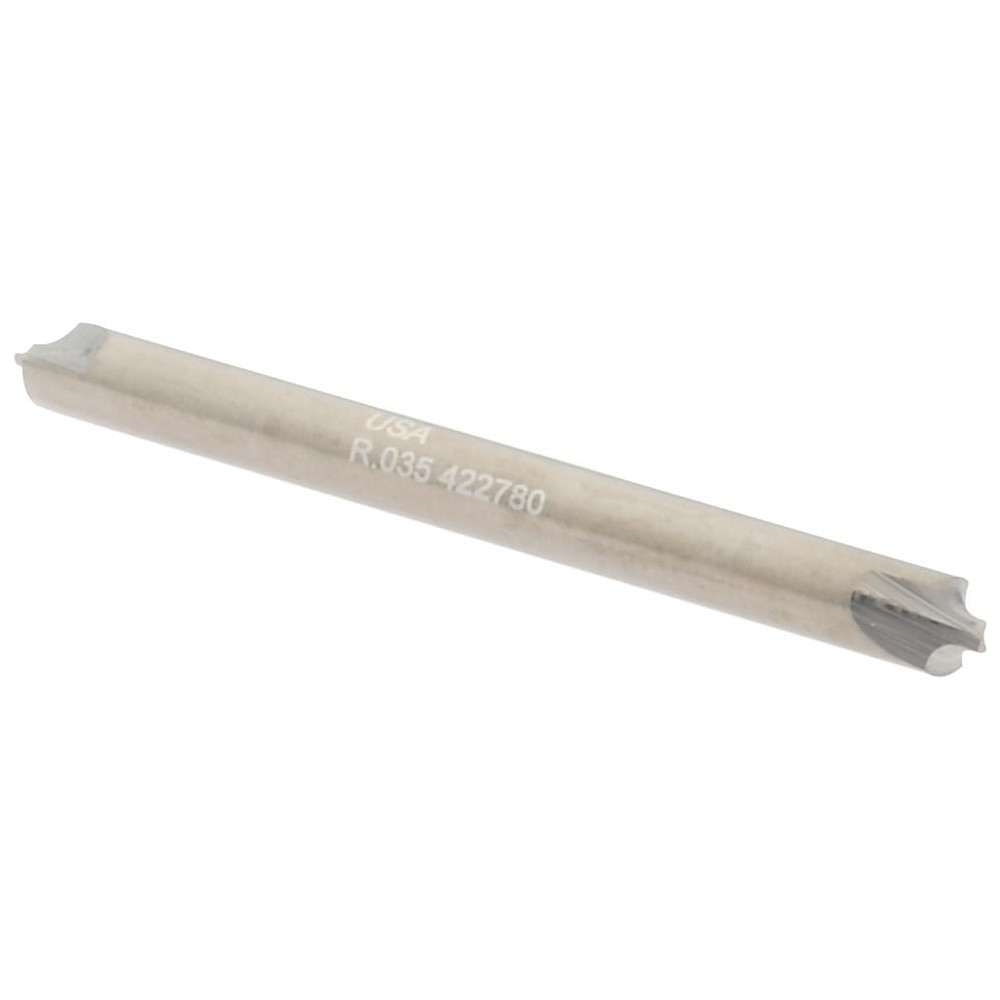 Hertel CFR16298M Corner Rounding End Mill: 0.035" Radius, 1/8" Diam, 2 Flutes, Solid Carbide Image
