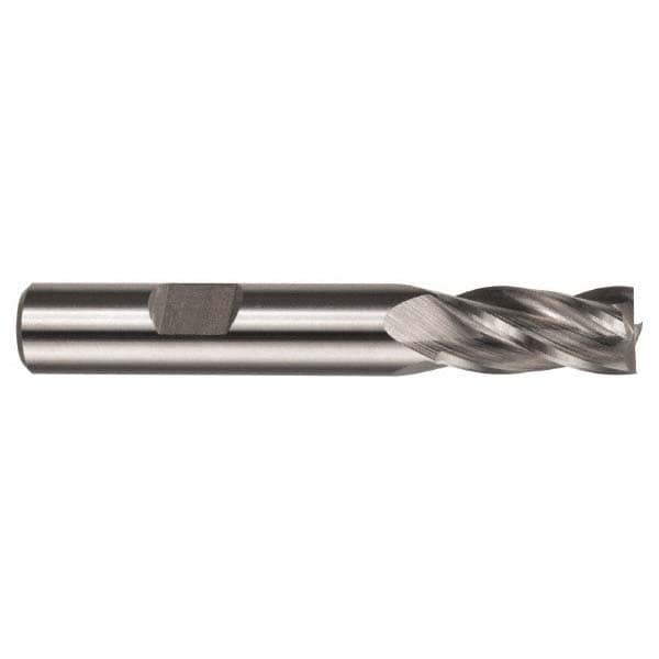 Hertel E2041024 Square End Mill: 3/8 Dia, 2-1/2 LOC, 3/8 Shank Dia, 4-1/4 OAL, 4 Flutes, Cobalt Image