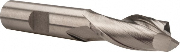 Hertel AP-16M13 Square End Mill: 0.5118 Dia, 1-1/8 LOC, 1/2 Shank Dia, 3-1/8 OAL, 2 Flutes, Cobalt Image