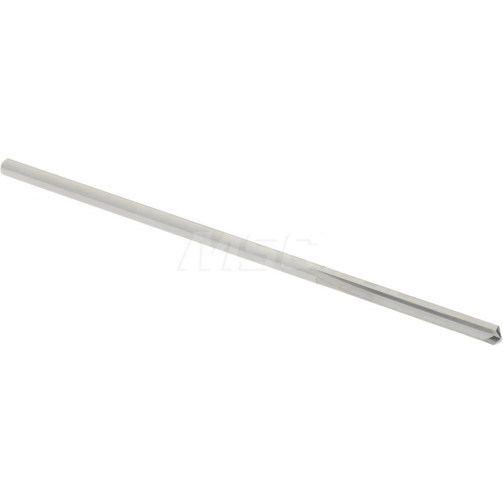 Straight-Flute Drill Bit: 3/64" Dia, 140 deg Point, Solid Carbide - Bright/Uncoated