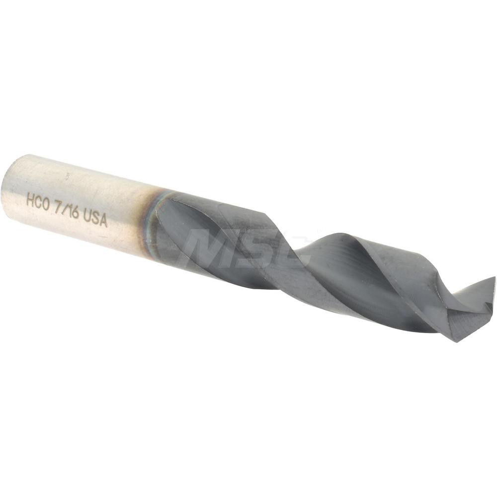 Hertel Screw Machine Length Drill Bit 7/16" Dia, 135 deg Point