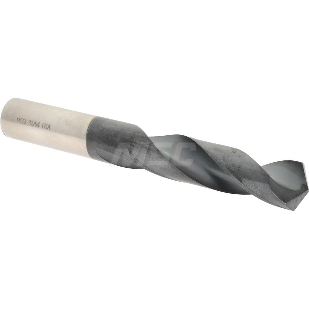 Hertel 74131640 Screw Machine Length Drill Bit: 0.4844" Dia, 135 &deg;, Cobalt Image