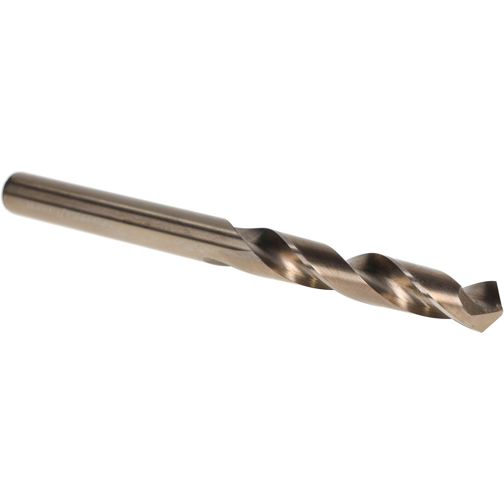 Reduced Shank Drill Bit: 1/2'' Dia, 1/2'' Shank Dia, 118 °, Cobalt