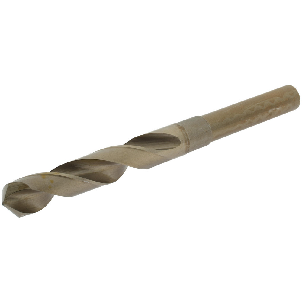Reduced Shank Drill Bit: 37/64'' Dia, 1/2'' Shank Dia, 118 °, Cobalt