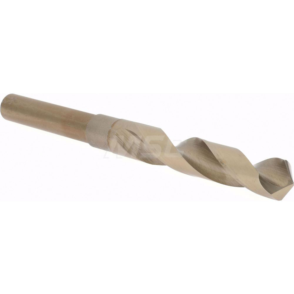 Reduced Shank Drill Bit: 19/32'' Dia, 1/2'' Shank Dia, 118 °, Cobalt
