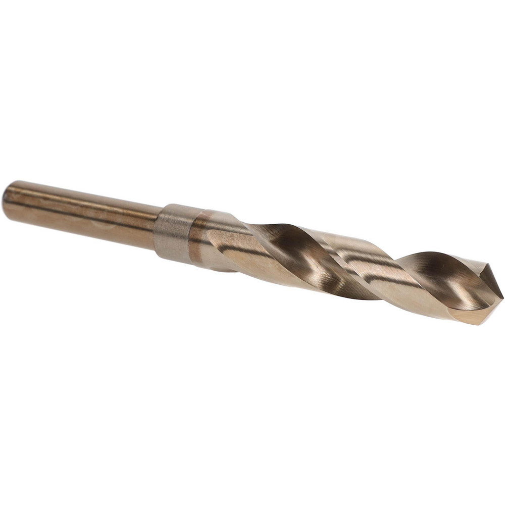 Reduced Shank Drill Bit: 21/32'' Dia, 1/2'' Shank Dia, 118 °, Cobalt