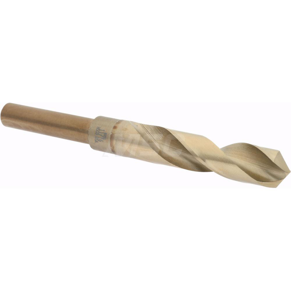 Reduced Shank Drill Bit: 11/16'' Dia, 1/2'' Shank Dia, 118 °, Cobalt