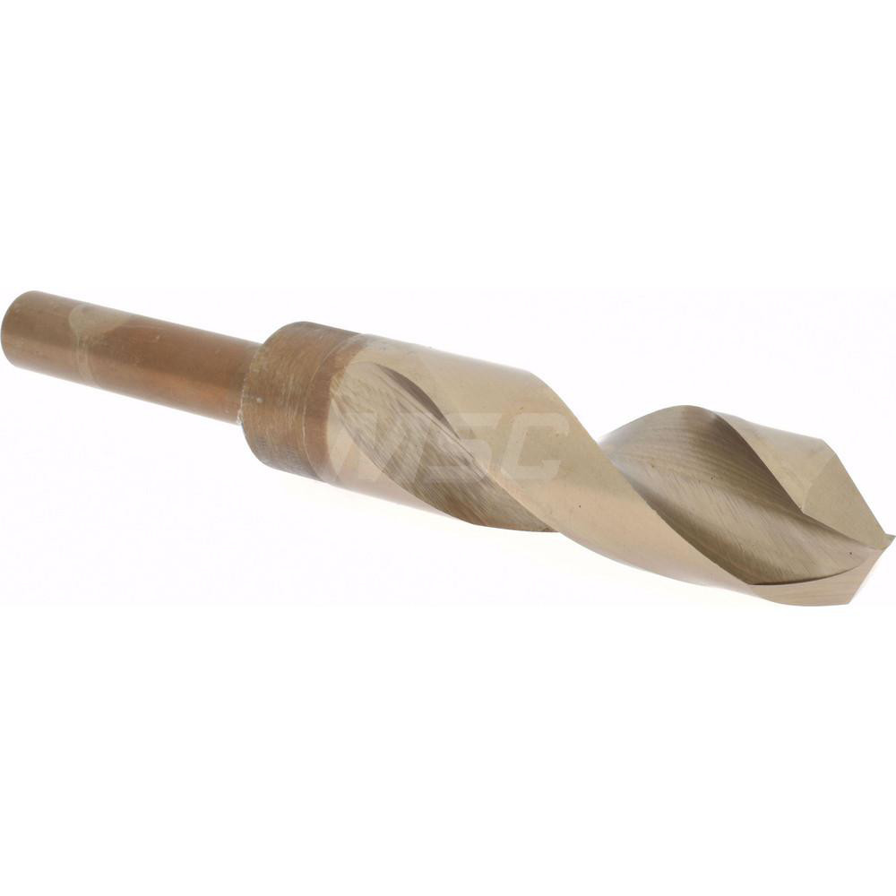 Reduced Shank Drill Bit: 57/64'' Dia, 1/2'' Shank Dia, 118 °, Cobalt