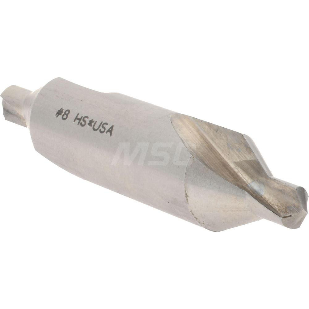 Hertel Combo Drill & Countersink 8, 3/4" Body Dia, High Speed Steel