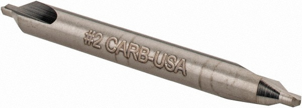 Hertel 300-001004 Combo Drill & Countersink: #2, 3/16" Body Dia, Solid Carbide Image