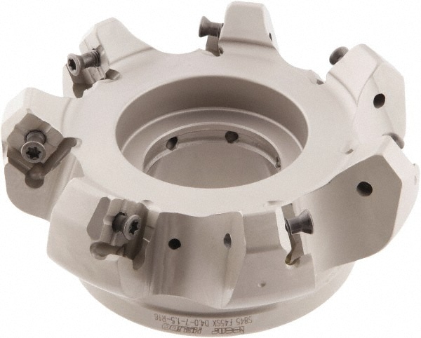 Iscar 3181094 4" Cut Diam, 1-1/2" Arbor Hole, 0.276" Max Depth of Cut, 45° Indexable Chamfer & Angle Face Mill Image