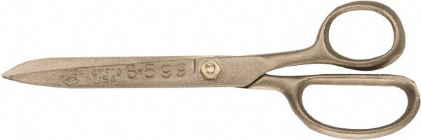 Non-Sparking, 15" OAL, 8" LOC, Aluminum Bronze Blades