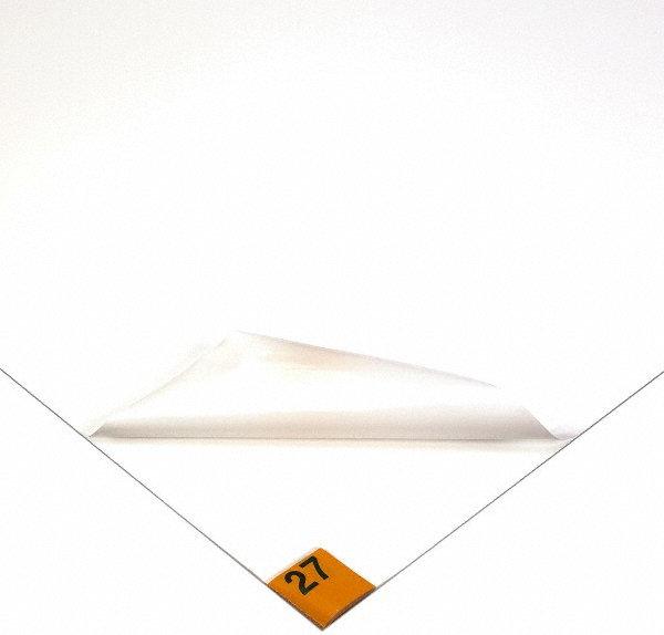 Clean Room Mat: Tacky Sheets, 36" Wide, 60" Long, 1/8" Thick - 30 & 60 Layers per Mat, White