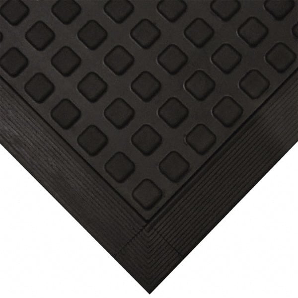 Wearwell 502.58X3X5BK Anti-Fatigue Modular Tile Mat: Dry Environment, 5" Length, 36" Wide, 5/8" Thick, Black 