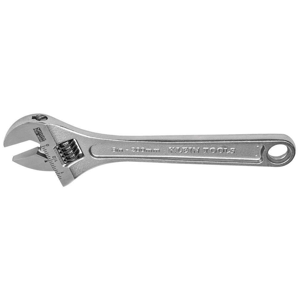 Photos - Wrench Klein Tools Adjustable : 8" OAL, 15/16" Jaw Capacity - Alloy Steel, Chrome Finish | Part #507-8 507-8 