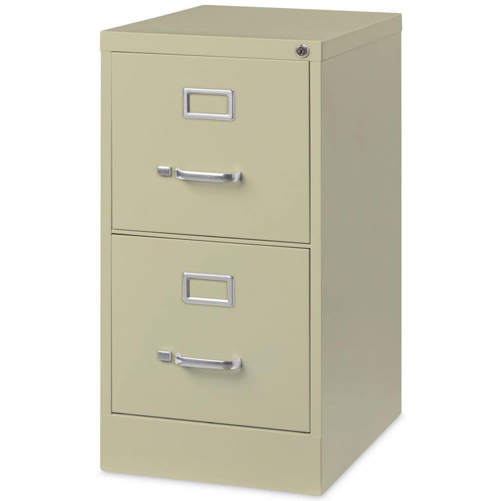 Alera - Vertical File Cabinet: 2.000 Drawer, Steel, Beige 