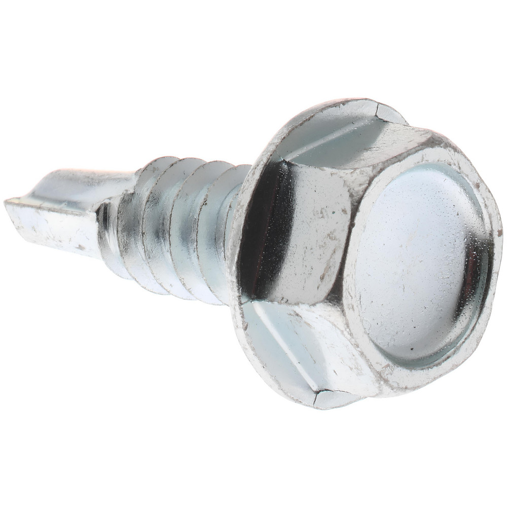 5/16", Hex Washer Head, Hex Drive, 1" Length Under Head, #3 Point, Self Drilling Screw
