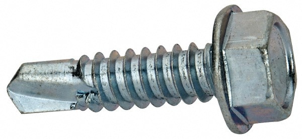 Value Collection 3120KW 5/16", Hex Washer Head, Hex Drive, 1-1/4" Length Under Head, #3 Point, Self Drilling Screw Image