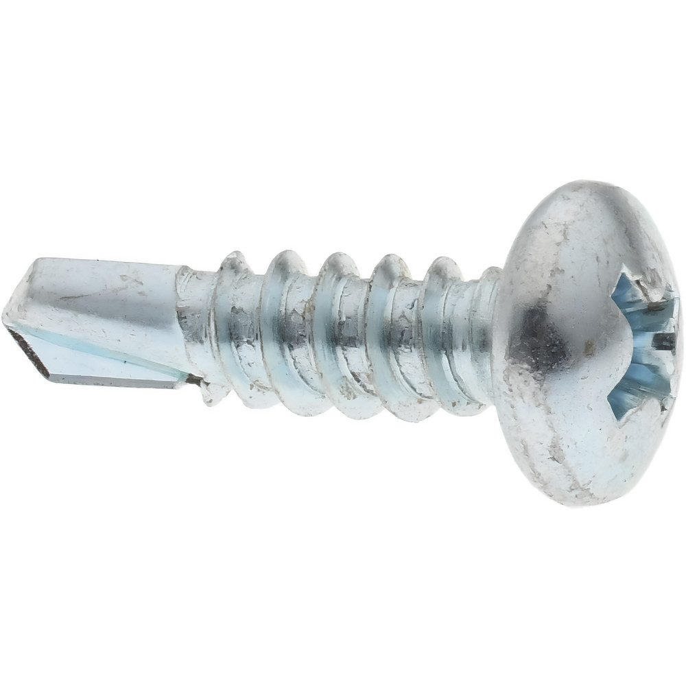 #8, Pan Head, Phillips Drive, 5/8" Length Under Head, #2 Point, Self Drilling Screw