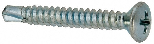 Value Collection 1024KPO #10, Oval Head, Phillips Drive, 1-1/2" OAL, #2 Point, Self Drilling Screw Image