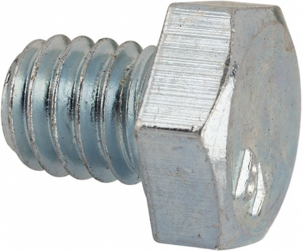 Value Collection 3106CH2 Hex Head Cap Screw: 5/16-18 x 3/8", Grade 2 Steel, Zinc-Plated Image
