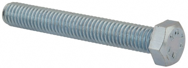 Value Collection R52001182 Hex Head Cap Screw: 3/8-16 x 2-3/4", Grade 2 Steel, Zinc-Plated Image