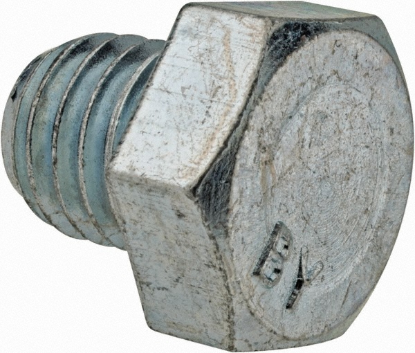 Value Collection 5008CH2MSC Hex Head Cap Screw: 1/2-13 x 1/2", Grade 2 Steel, Zinc-Plated Image