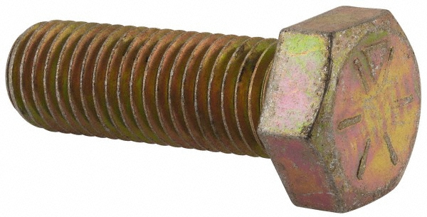Value Collection 5060BHTMSC Hex Head Cap Screw: 1/2-13 x 3-3/4", Grade 2 Steel, Zinc-Plated Image
