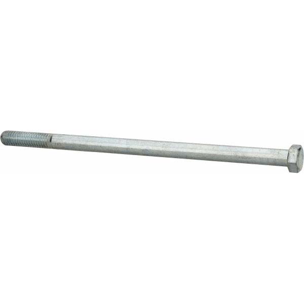 Value Collection 43128CH2 Hex Head Cap Screw: 7/16-14 x 8", Grade 2 Steel, Zinc-Plated Image
