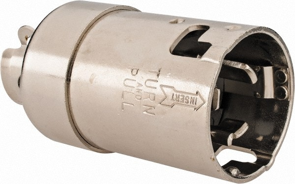 Hubbell Wiring Device-Kellems HBL63CM65 Locking Inlet: Plug, Marine, Non-NEMA, 125 & 250V, Metallic Image