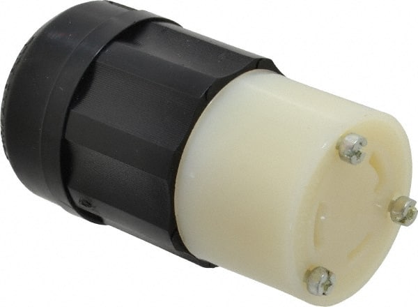 Leviton 2613 Locking Inlet: Connector, Industrial, L5-30R, 125V, Black & White 