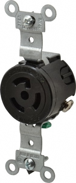 Leviton 4760 277 VAC, 15 Amp, L7-15R NEMA, Self Grounding Receptacle Image