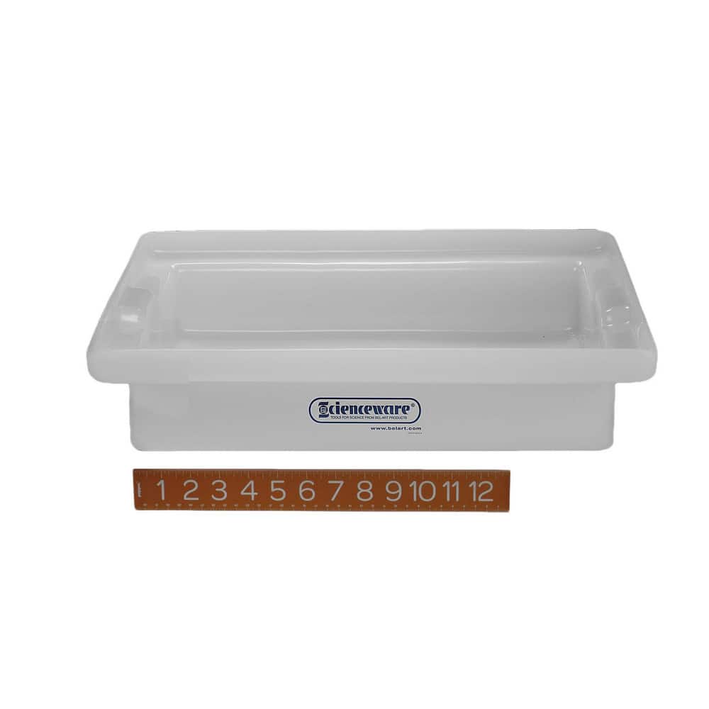 Bel-Art F16270-0000 16" Long x 12" Wide x 3" Deep Tray with Faucet Tray 
