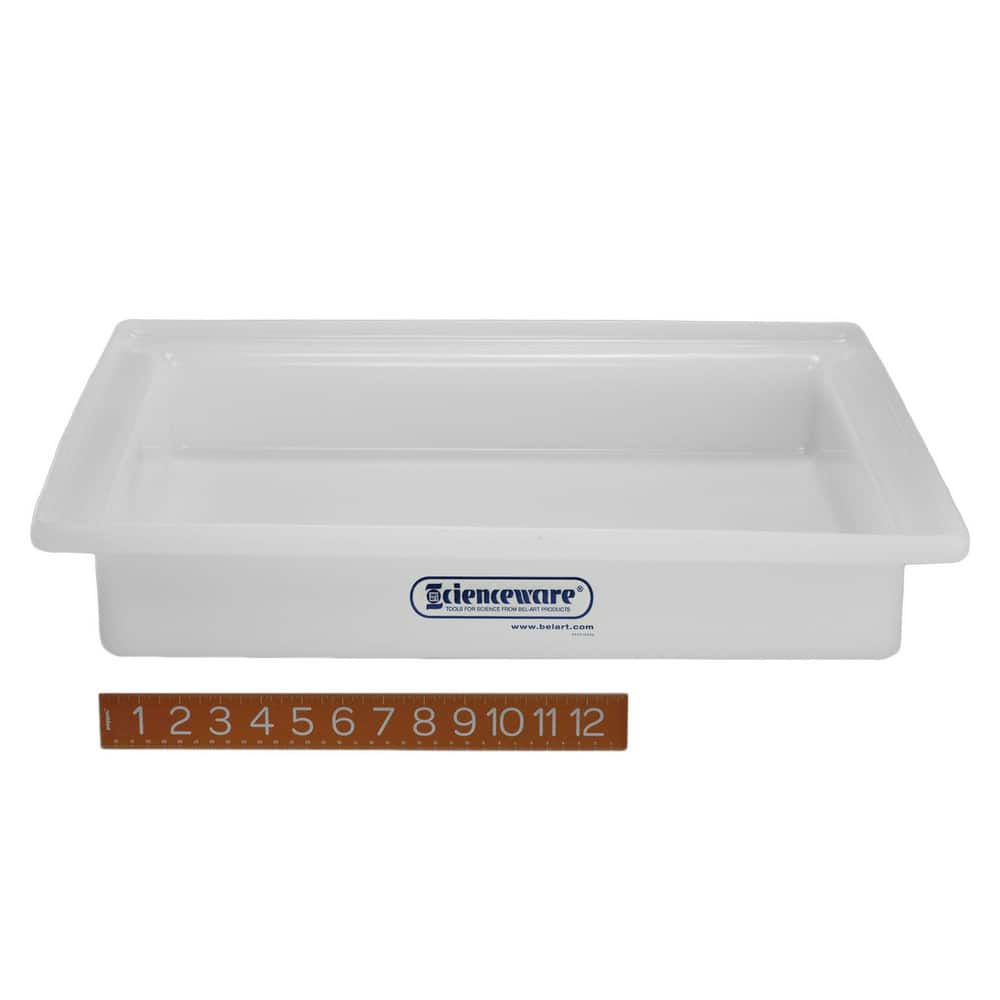 Bel-Art F16271-0000 16" Long x 20" Wide x 3" Deep Tray with Faucet Tray 