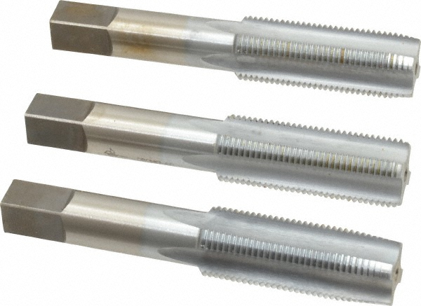 MCT #6-40 UNF HSS Tap Set - 3 Piece (Taper, Plug, Bottoming), H2 Class, USA Made
