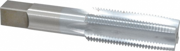Made in USA | Regal Cutting Tools Straight Flute Tap: 1-12 UNF, 4 Flute, Taper Chamfer, 3B Class of Fit, High-Speed Steel, Chrome Finish - 2-1/2"