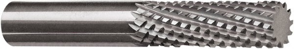 Diamond Pattern Router Bit: 0.5" Dia, 1.5" LOC, 1/2" Shank Dia, End Mill