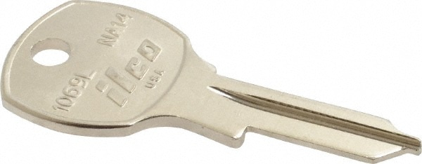 Made in USA NA14-NP National Cabinet Nickel Key Blank Image