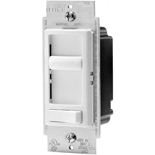 Leviton 6674-10W 1 Pole, 120 VAC, Residential Grade Slide Switch Dimmer Switch 