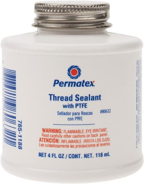 Pipe Thread Sealant: White, 4 oz Can