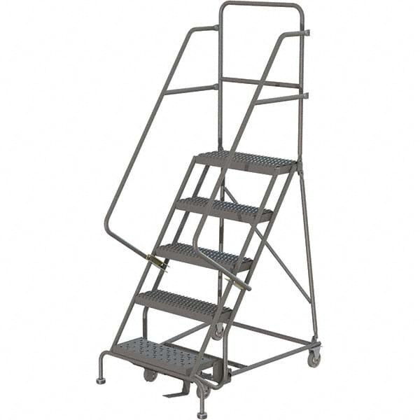 TRI-ARC - Steel Platform Rolling Ladder: 5 Step | MSC Direct