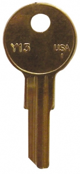 Made in USA Y13-BR Yale Brass Key Blank Image