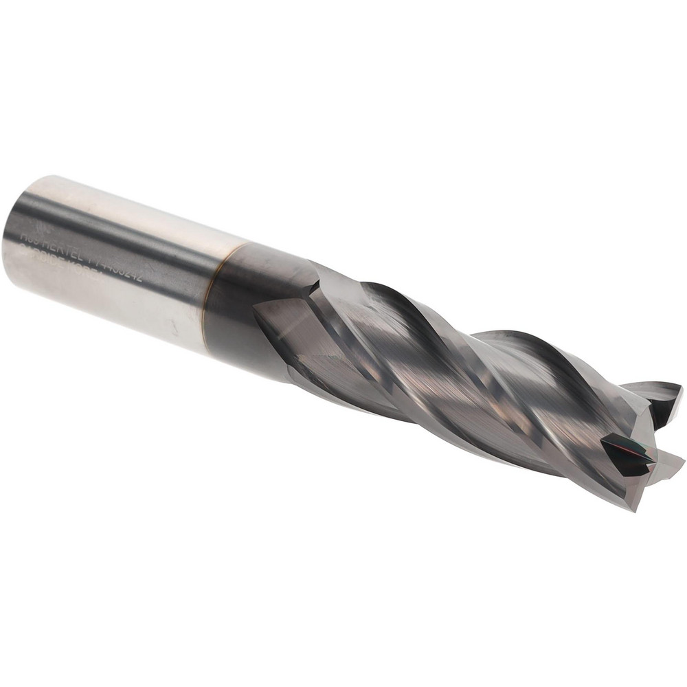 Hertel 750259 Square End Mill: 1" Dia, 4 Flutes, 3" LOC, Solid Carbide, 30 &deg; Helix Image