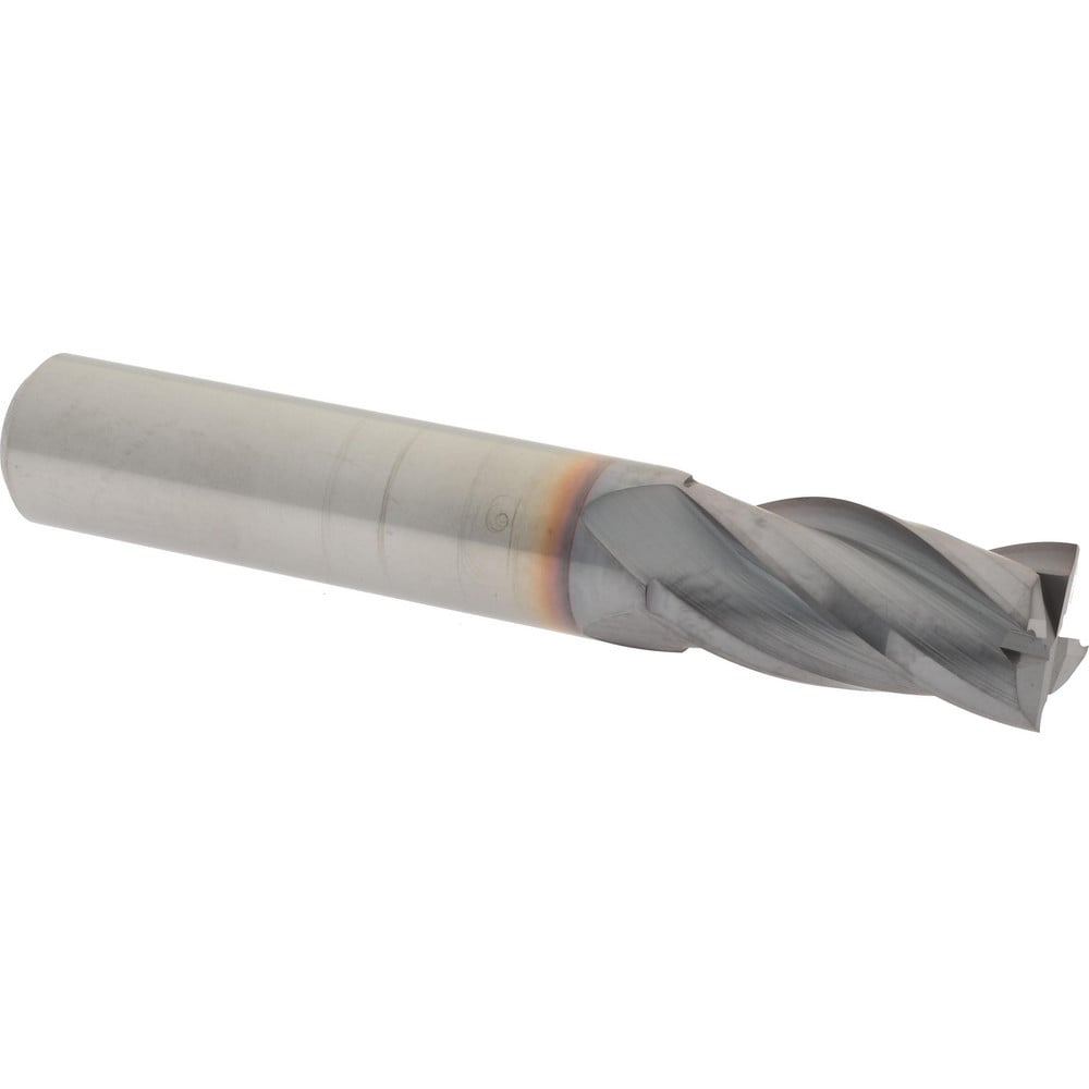 Hertel 750632 Square End Mill: 7/16 Dia, 7/8 LOC, 7/16 Shank Dia, 2-3/4 OAL, 4 Flutes, Solid Carbide Image