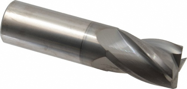 Hertel 750455 Square End Mill: 1 Dia, 1-1/2 LOC, 1 Shank Dia, 4 OAL, 4 Flutes, Solid Carbide Image
