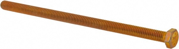 Made in USA 516186FT8ZYDOM Hex Head Cap Screw: 5/16-18 x 6", Grade 8 Steel, Zinc Yellow Dichromate Finish Image