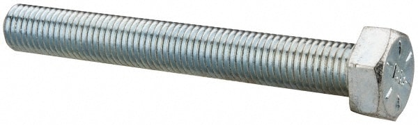 Made in USA 51624212FT8YDOM Hex Head Cap Screw: 5/16-24 x 2-1/2", Grade 8 Steel, Zinc Yellow Dichromate Finish Image