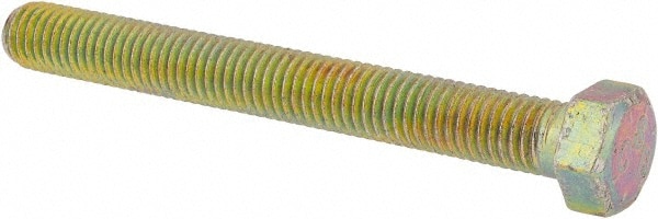 Made in North America 1213412FT8ZYDOM Hex Head Cap Screw: 1/2-13 x 4-1/2", Grade 8 Steel, Zinc Yellow Dichromate Finish 