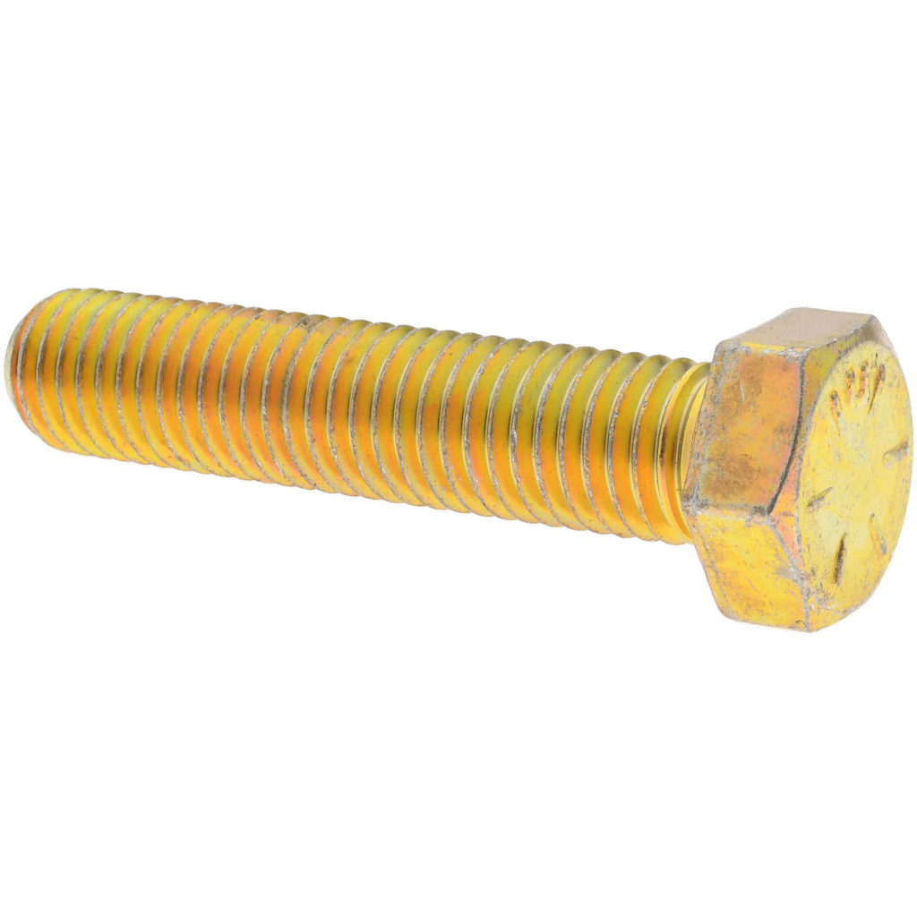 Viti A Testa Esagonale 5/8-11 X 9 Pollici, Grado 8, Zincatura Gialla &ndash; Confezione Da 2