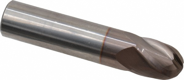 Hertel EG99924536 Ball End Mill: 0.625" Dia, 0.75" LOC, 4 Flute, Solid Carbide Image
